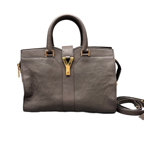 Yves Saint Laurent Small Cabas Chyc Calfskin Grey