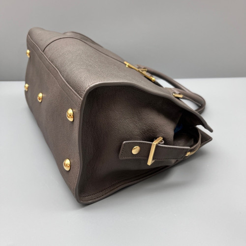 Yves Saint Laurent Small Cabas Chyc Calfskin Grey