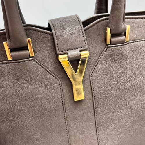 Yves Saint Laurent Small Cabas Chyc Calfskin Grey