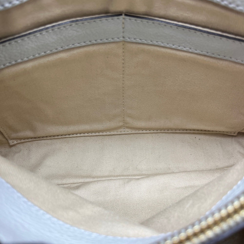 Chloe Small Faye Day Shoulder Bag Calfskin Suede Grey