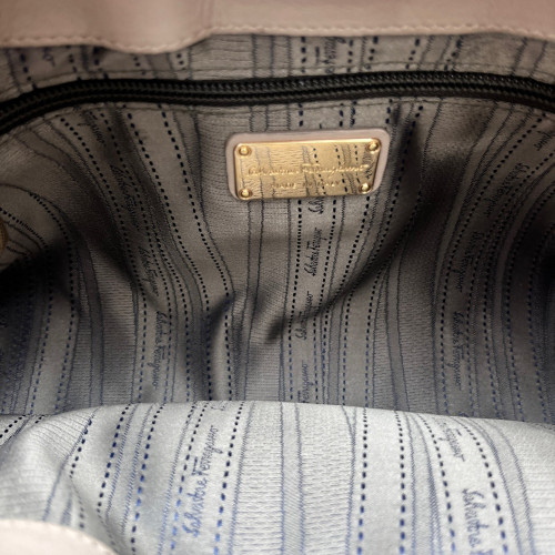 Salvatore Ferragamo Tote Bag Calfskin Grey