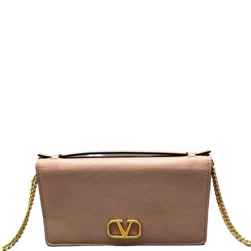 Valentino Crossbody Bag Grained Calfskin Light Tan Valentino Crossbody Bag Grained Calfskin Light Tan