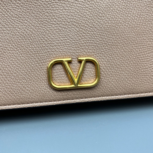 Valentino Crossbody Bag Grained Calfskin Light Tan Valentino Crossbody Bag Grained Calfskin Light Tan
