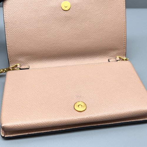 Valentino Crossbody Bag Grained Calfskin Light Tan Valentino Crossbody Bag Grained Calfskin Light Tan