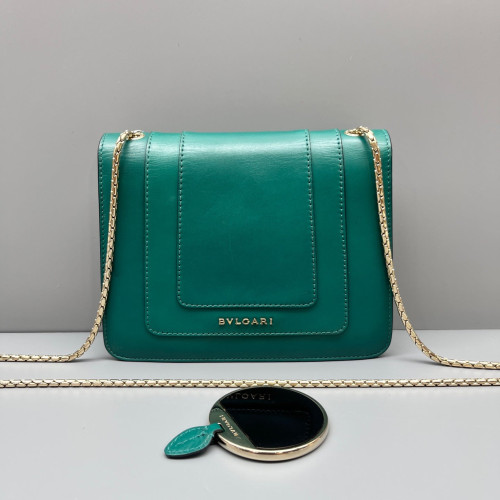 Bvlgari Small Serpenti Forever Shoulder Bag Calfskin Green