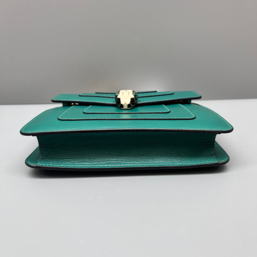 Bvlgari Small Serpenti Forever Shoulder Bag Calfskin Green