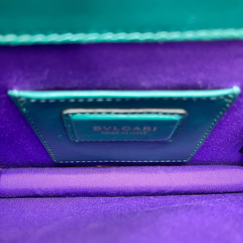 Bvlgari Small Serpenti Forever Shoulder Bag Calfskin Green