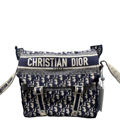 Dior Medium Diorcamp Messenger Oblique Blue Beige