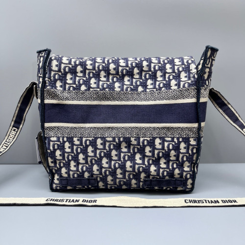 Dior Medium Diorcamp Messenger Oblique Blue Beige