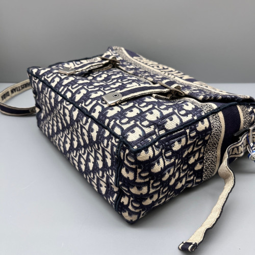 Dior Medium Diorcamp Messenger Oblique Blue Beige