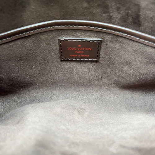 Louis Vuitton Pochette Saint Louis Clutch Damier Ebene Brown