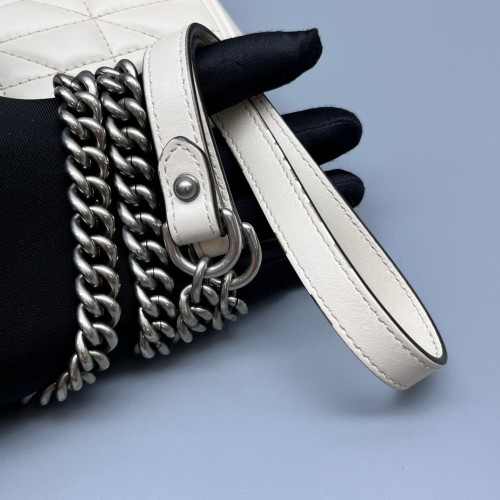 Gucci Matelasse Mini GG Marmont Calfskin White