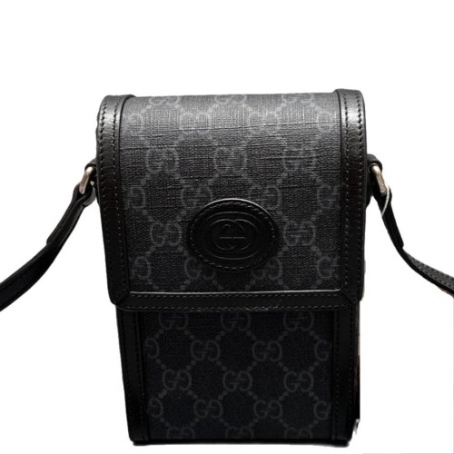 Gucci Phone Holder GG Supreme Monogram Black