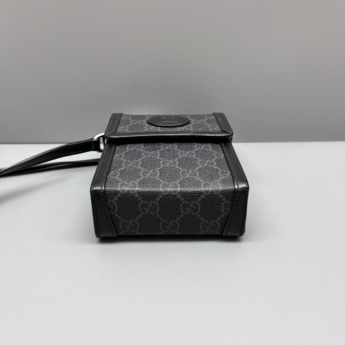 Gucci Phone Holder GG Supreme Monogram Black
