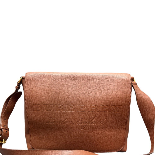 Burberry Messenger Grained Calfskin Brown Burberry Messenger Grained Calfskin Brown