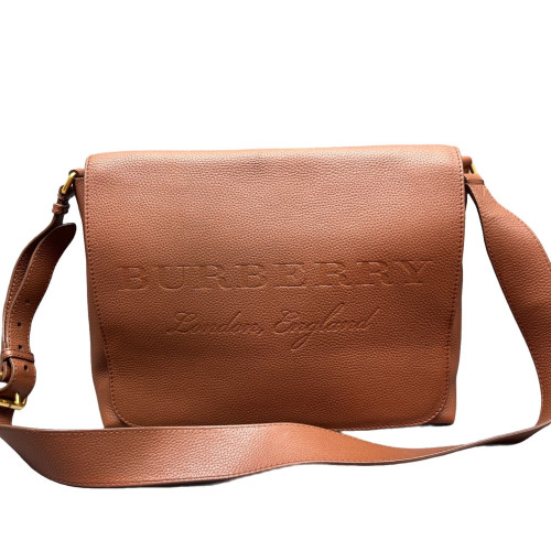 Burberry Messenger Grained Calfskin Brown Burberry Messenger Grained Calfskin Brown