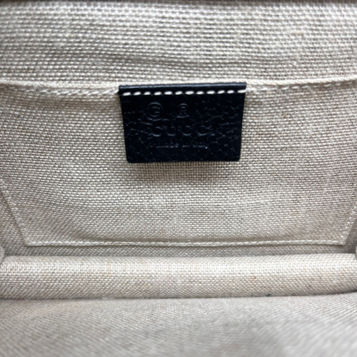 Gucci Small Interlocking G Shoulder Bag Grained Calfskin Black Gucci Small Interlocking G Shoulder Bag Grained Calfskin Black