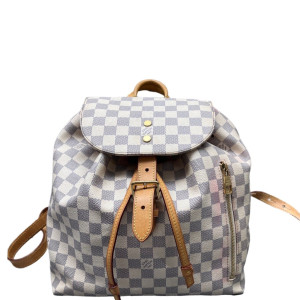 Louis Vuitton Sperone Backpack Damier Azur White