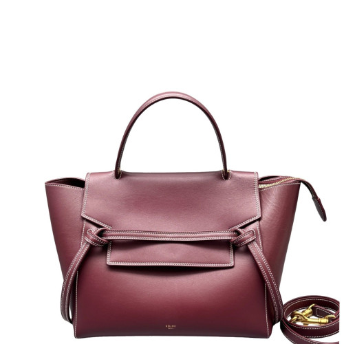 Celine Mini Belt Bag Calfskin Burgundy