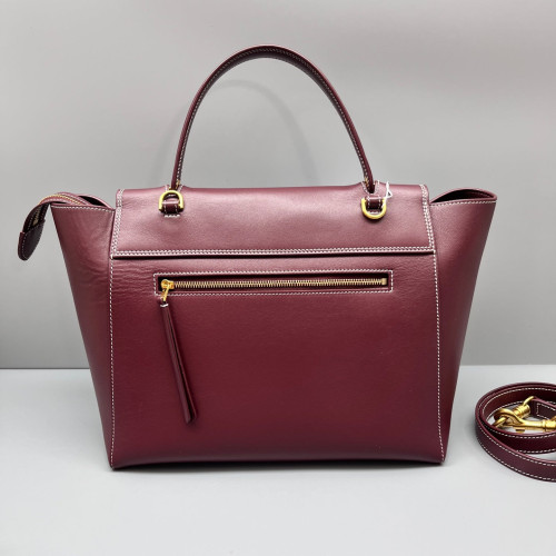 Celine Mini Belt Bag Calfskin Burgundy