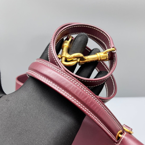 Celine Mini Belt Bag Calfskin Burgundy