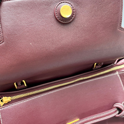 Celine Mini Belt Bag Calfskin Burgundy