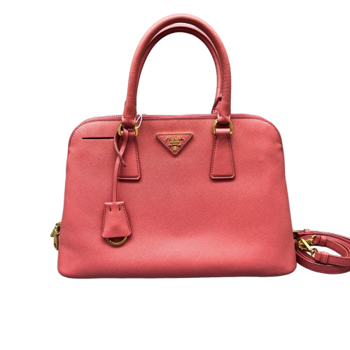 Prada Medium Lux Open Promenade Saffiano Calfskin Pink