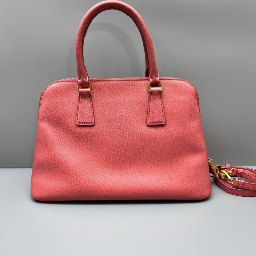 Prada Medium Lux Open Promenade Saffiano Calfskin Pink