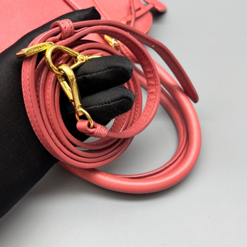 Prada Medium Lux Open Promenade Saffiano Calfskin Pink
