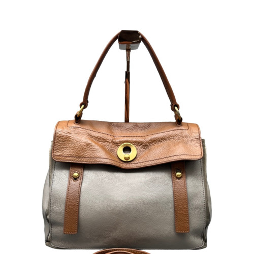 Yves Saint Laurent Medium Muse Two Bag Calfskin Brown Grey