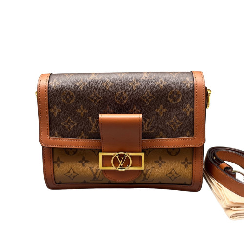 Louis Vuitton Dauphine MM Monogram Reverse Monogram Brown
