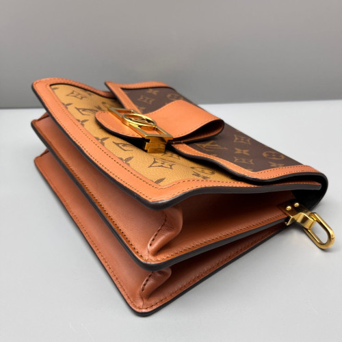 Louis Vuitton Dauphine MM Monogram Reverse Monogram Brown