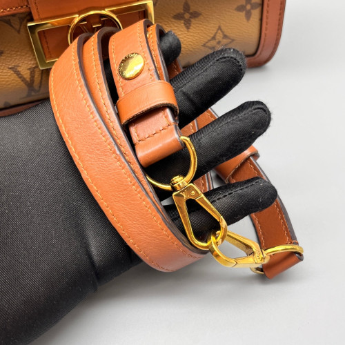 Louis Vuitton Dauphine MM Monogram Reverse Monogram Brown