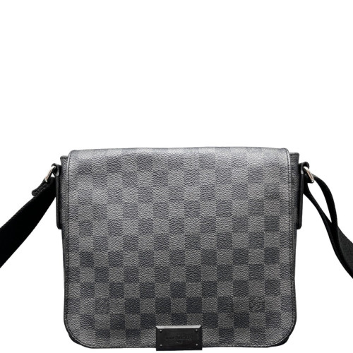 Louis Vuitton District Messenger Bag PM Damier Graphite Black