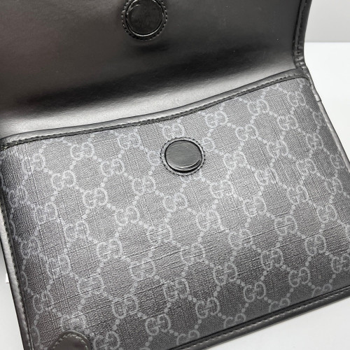 Gucci Web Waist Belt Bag Calfskin Black