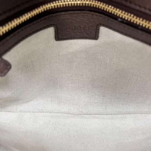 Gucci Medium Blondie Chain Shoulder Flap Bag GG Supreme Monogram Brown Beige