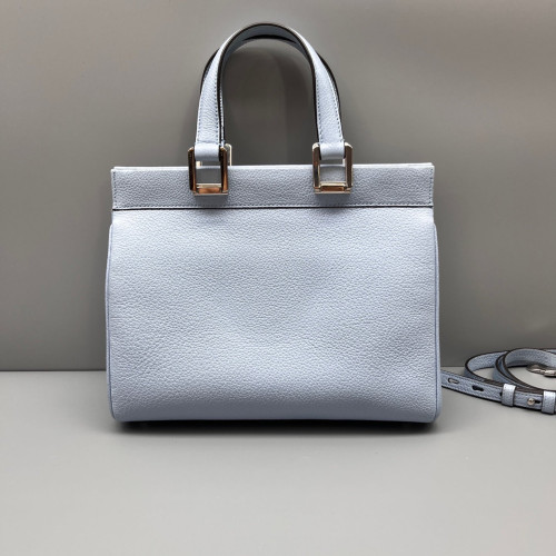 Gucci Small Zumi Top Handle Bag Grained Calfskin Light Blue