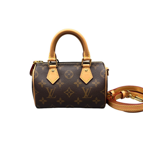 Louis Vuitton Nano Speedy Bandouliere Monogram Brown