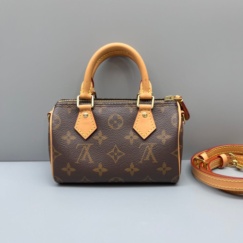 Louis Vuitton Nano Speedy Bandouliere Monogram Brown