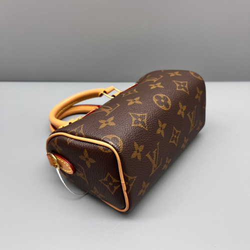 Louis Vuitton Nano Speedy Bandouliere Monogram Brown