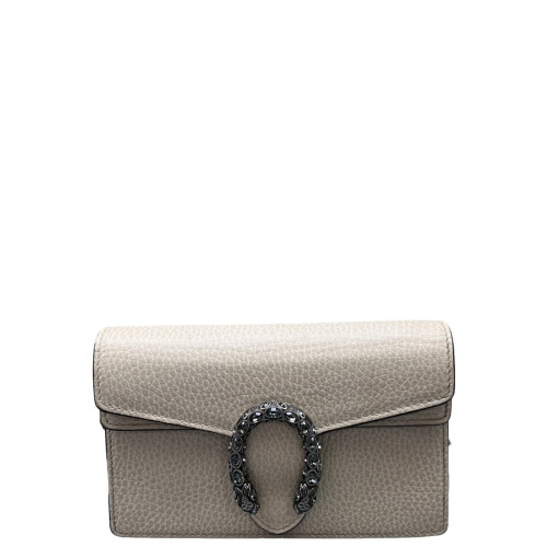Gucci Super Mini Dionysus Grained Calfskin White