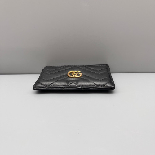 Gucci GG Marmont Card Holder Calfskin Black