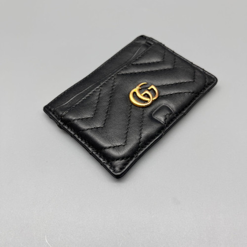 Gucci GG Marmont Card Holder Calfskin Black