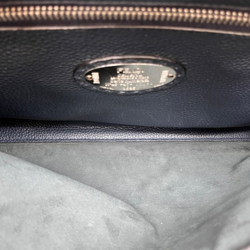 Fendi Small Peekaboo Fit Grained Calfskin Grey