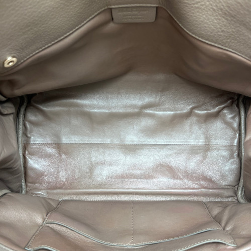 Salvatore Ferragamo Two-Way Bag Calfskin Dark Grey