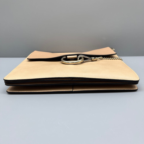 Chloe Medium Faye Day Shoulder Bag Calfskin Beige