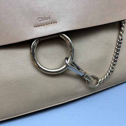 Chloe Medium Faye Day Shoulder Bag Calfskin Beige