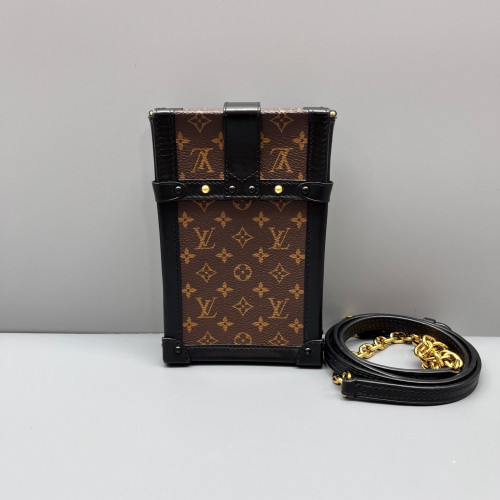Louis Vuitton Pochette Trunk Verticale Monogram Brown Louis Vuitton Pochette Trunk Verticale Monogram Brown