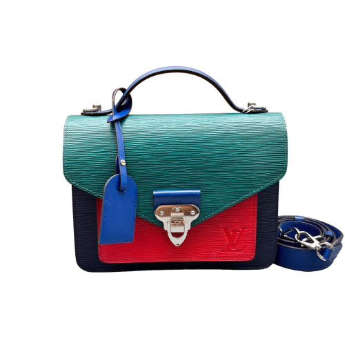 Louis Vuitton Monceau 26 Epi Green Blue Red