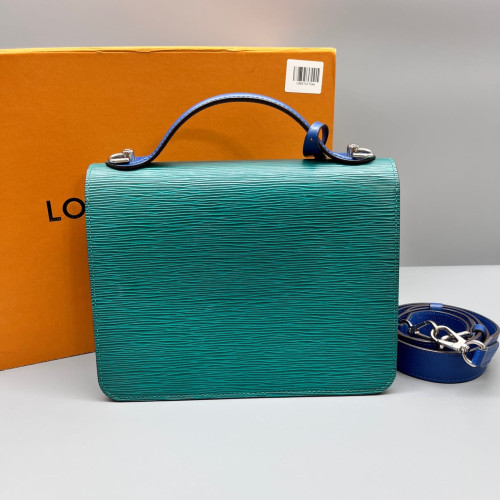 Louis Vuitton Monceau 26 Epi Green Blue Red